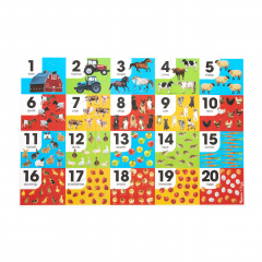 Мега - пазл гігант Melissa&Doug "Числа/Ферма" 24 елементи 90 х 60 см MD31002 Токмак