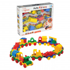 Набір машин Tigres Kids cars 12 шт Різнокольоровий (118936) Братське