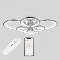 Стельова LED люстра Sunlight 5332/2+2+2 хром Гуляйполе