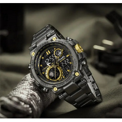 Тактичний наручний годинник Smael 8095 Black (16687-hbr) Южноукраинск