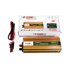 Перетворювач напруги інвертор 5 Core 2000W DC/AC 12V-220V Gold (3_02492) Київ