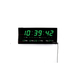 Електронний настінні годинники VST-3615 GREEN 15cm*36cm*3cm Ірпінь