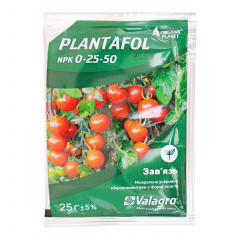 Добриво Organic Planet PLANTAFOL зав'язь NPK 0.25.50 25 г Нікополь