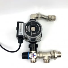 Змішувальний вузол Kvant Labaratory FLOMIX 25.40 KR 1" для теплої підлоги з насосом Калуш