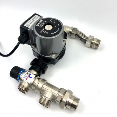 Змішувальний вузол Kvant Labaratory FLOMIX 25.40 KR 1" для теплої підлоги з насосом Калуш