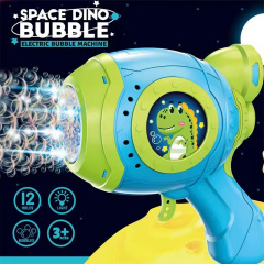 Іграшковий дитячий пістолет який генерує бульбашки Dino Bubble Gun синій (AUAU07) Николаев