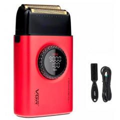 Електробритва VGR Professional Stepless Pro FS V-377 з подвійним лезом Red (2104618578) Чернігів