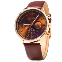 Годинник Skmei 9117 Gold Case Brown Dail BOX (9117BOXGBR) Коломыя