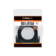 Кабель Real-el Pro DVI-DVI M/M 241 1.8 м чорний EL123500038 Киев