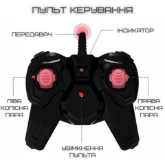 Швидкісна машинка перевертень MKB на Радіокеруванні з LED Підсвічуванням і Обертовим Корпусом Fancy Flip (550) Ворожба
