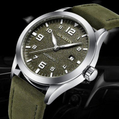 Водостійкий механічний годинник Ochstin Military silver Київ