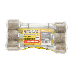 Насадка полірувальна MASTERTOOL GM з натуральної повсті м'яка для дриля 25 мм Ø 20 мм набір 6 шт (08-9320) Дніпрорудне