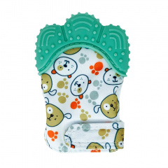 Прорізувач-рукавичка "Лапка" Mega Zayka MGZ-0412 (Turquoise) на липучці Энергодар
