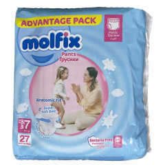 Підгузки-трусики Molfix 7 XX large 19+ кг 27 шт Володарск-Волынский