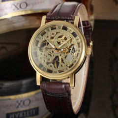 Класичний жіночий годинник Winner Gold Brown Бородянка