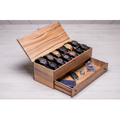 Органайзер на стіл для наручного годинника з нішою ecoWalnut 14.9х40.9х18 см Одеса
