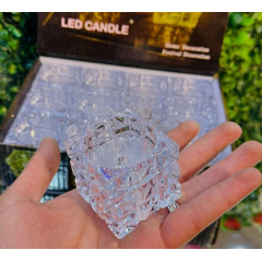 Набір декоративних LED-свічок OPT-TOP Квадрат 12 шт Білий (2104618455) Покровськ