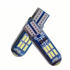 Комплект світлодіодних ламп Napo T10-3014-15smd-Silic W5W T10 4 шт Білий (2518443648) Нова Прага