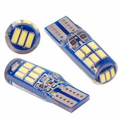 Комплект світлодіодних ламп Napo T10-3014-15smd-Silic W5W T10 4 шт Білий (2518443648) Нова Прага