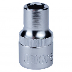 Насадка шестигранна коротка 1/2" 10мм CrV ULTRA (6070102) Балаклія