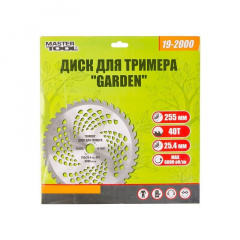 Диск для тримера MASTERTOOL "GARDEN" 255х25.4х40Т з переможною напайкою 19-2000 Киев