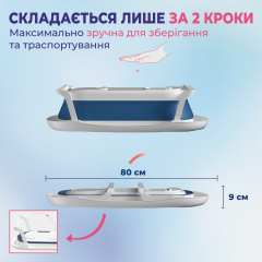 Дитяча ванночка для купання SBT group A1 EB-211P Біло-синя Иршава