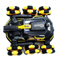 Іграшка танк-всюдихід RIAS TK-007 на радіокеруванні з парогенератором Black-Yellow (3_03909) Балаклея