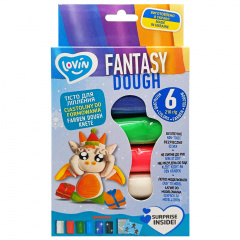 Набір для ліплення з тіста "Fantasy Dough" Lovin 41241 6 кольорів Киев