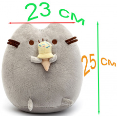 М'яка іграшка 2Life Pusheen cat 23х25 см Сірий (v-11279) Ковель