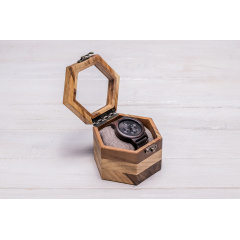 Коробочка для зберігання наручних годинників ecoWalnut 7.8х10.9х9.4 см Полтава