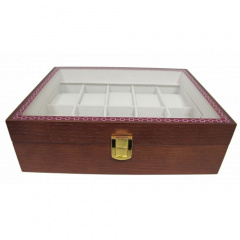 Шкатулка для зберігання годинників Craft 10WB.MAT.BR 26,2х20х8.5 см Коричнево-сірий Орехов