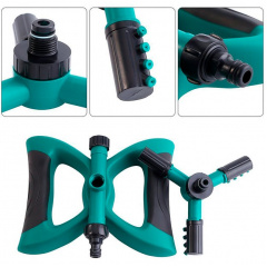 Автоматична зрошувальна система поливу OPT-TOP Lawn Sprinkler розпилювач для газонів і саду Зелено-чорний (2104618554) Косов