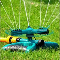 Автоматична зрошувальна система поливу OPT-TOP Lawn Sprinkler розпилювач для газонів і саду Зелено-чорний (2104618554) Косов