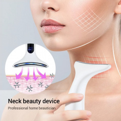 Масажер мікрострумовий для шиї та обличчя No Brand Neck Beauty Device Білий (2288327480) Ворожба