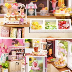 Ляльковий будинок конструктор DIY Cute Room H-023 Магазин морозива Щастя Румбокс Красноград