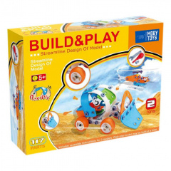Конструктор детский Build&Play "Бульдозер + Вертолет" HANYE J-101B 117 эл. Акимовка