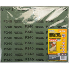 Шкірка шліфувальна MASTERTOOL GM Р240 230*280 мм 5 шт. (08-3124) Володарськ-Волинський