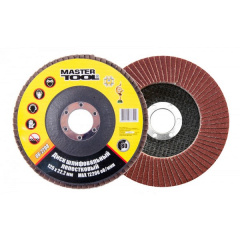 Диск шліфувальний пелюстковий Т27 зерно 80 125*22 мм MASTERTOOL GM (08-2208) Славянск
