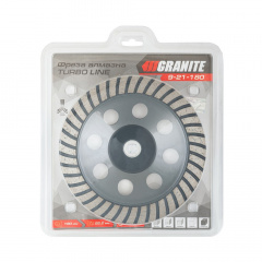 Фреза алмазна торцева для каменю Granite GM TURBO LINE 180х22.2 мм 8300 об/хв (9-21-180) Бровари