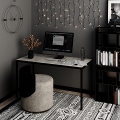 Письмовий стіл Art in Head Brevity Loft standart 140х75х67 см Урбан лайт Антрацит (TB04040000030) Золотоноша