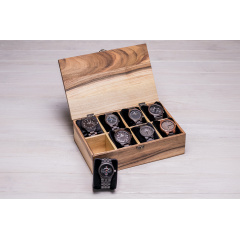 Скринька для зберігання наручних годинників ecoWalnut 8.2х27.5х18 см Суми