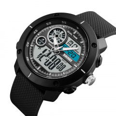 Чоловічий наручний годинник Skmei 1361 Black 1361BK (17142-hbr) Боярка