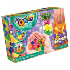 Набір креативної творчості "RELAX BOX" H2Orbis Danko Toys RLX-01 укр гелеві кульки + кінетичний пісок Помаранчевий Мукачево