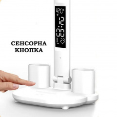 Світлодіодна настільна лампа на акумуляторі Doublehead Lamp Led подвійна багатофункціональна Білий Городок