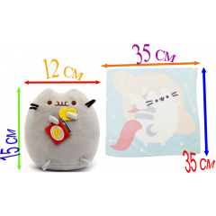 Комплект 2Life М'яка іграшка Pusheen cat 15х12 см та рушник 35х35 см v-12451 Гайсин