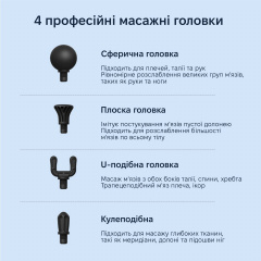 Масажер перкусійний Inspire HB-020 Білий Шостка