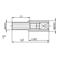Насадка шестигранна довга 1/2" 11мм CrV ULTRA (6072112) Херсон