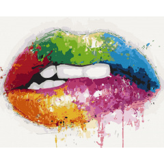 Картина за номерами Art Craft Яскраві вуста 40 * 50 см 10222-AC Лубны