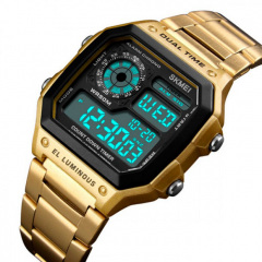 Чоловічий годинник Skmei 1335 Ripple Gold Вознесенськ