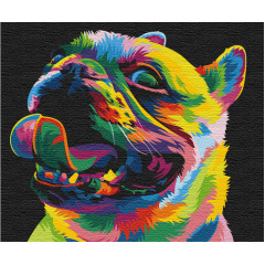 Картина за номерами BrushMe "Райдужна собака" 40х50см BS51463 Энергодар